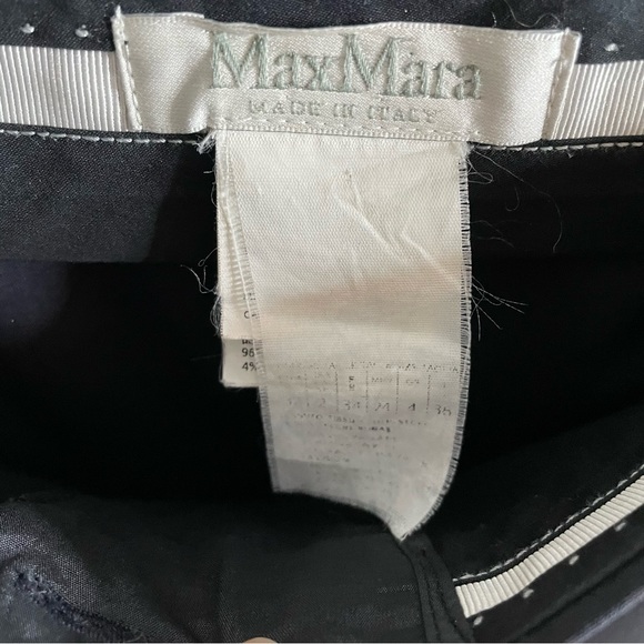 MaxMara Straight Leg Black Trousers - Picture 8 of 8